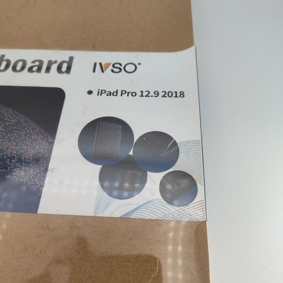 IVSO iPad Pro 12.9 2018 Gray Wireless Bluetooth Keyboard Case Stand - Picture 5 of 8